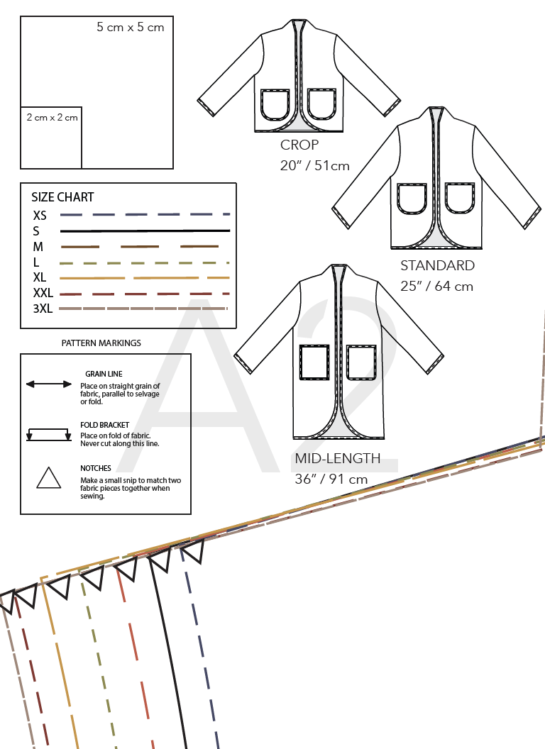 Coast Coat PDF Sewing Pattern & Instruction Booklet - la'rae handmade Coast coat sewing pattern simplicity McCalls jacket pattern upcycling Jess meany form Friday Joann indie mood fabrics seamwork makerist etsy wardrobe style arc