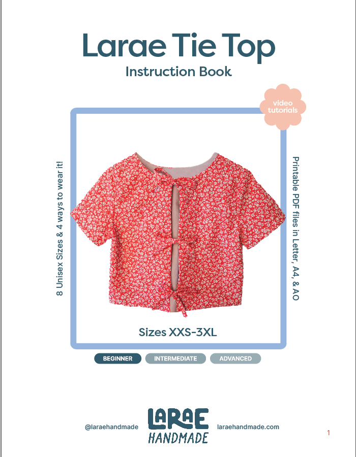 Tie Top PDF Sewing Pattern - la'rae handmade