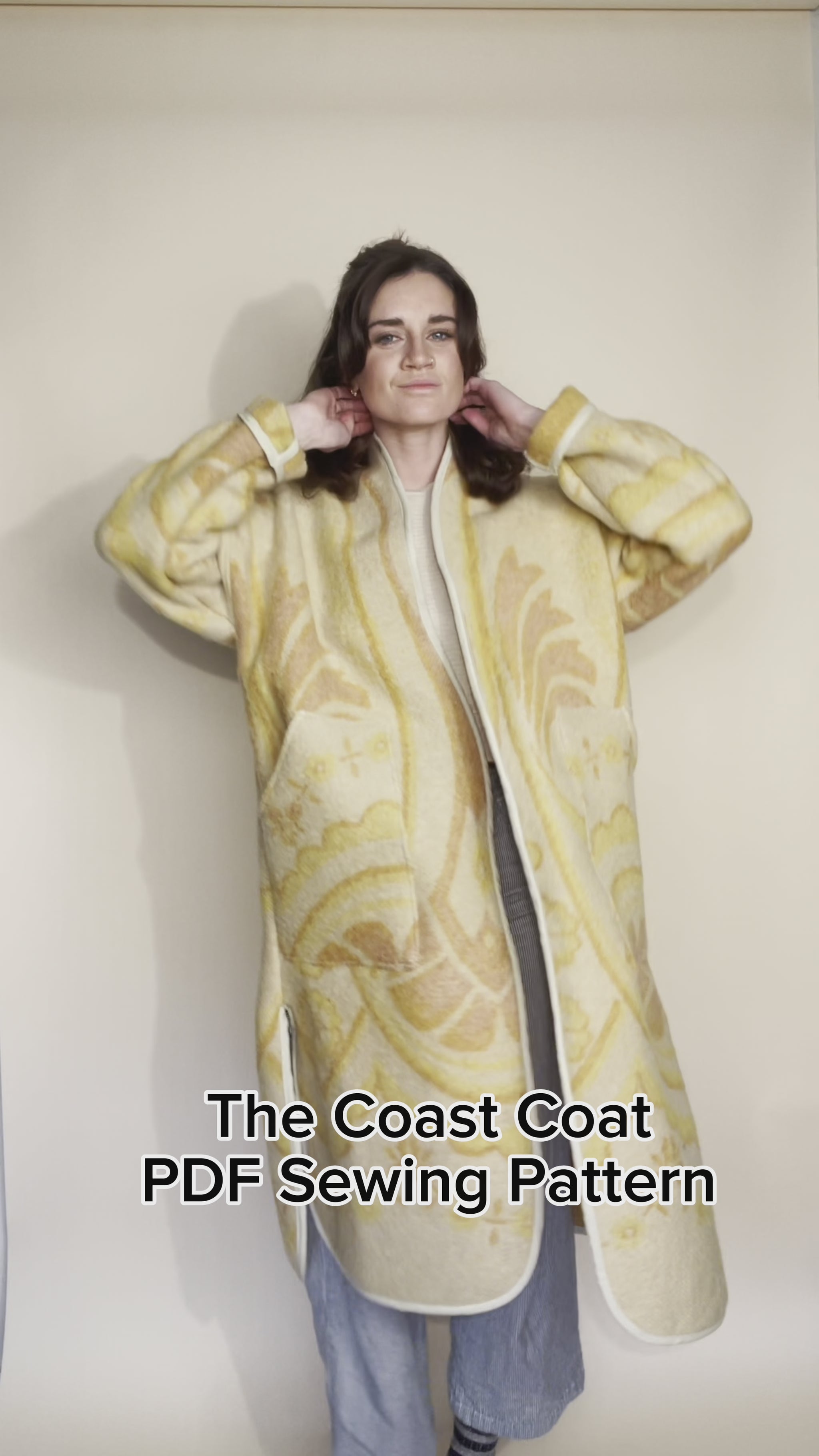 Coast coat sewing pattern simplicity McCalls jacket pattern upcycling Jess meany form Friday Joann indie mood fabrics seamwork makerist etsy wardrobe style arc